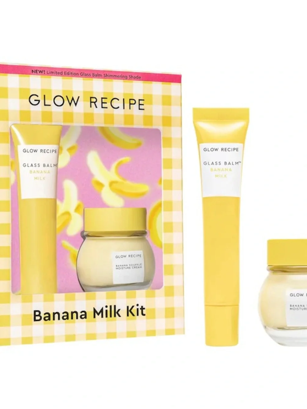 Glow Recipe Banana Milk Kit Limited Edition New in box Glass balm and soufflé